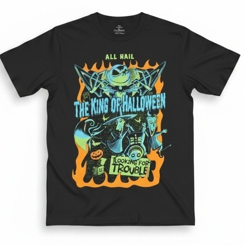Disney Nightmare Before Christmas Jack Skellington Mens‎ T-Shirt Medium  Graphic